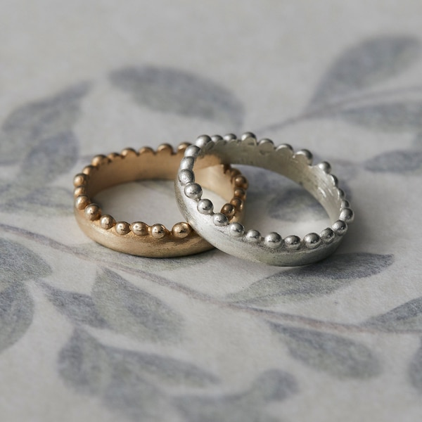 Slim Roman style ring in 925 Silver or Bronze