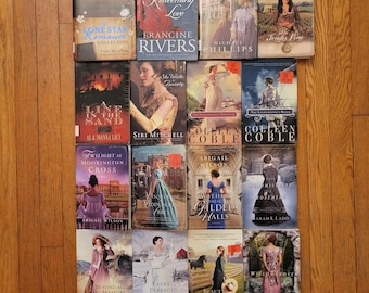 20 libros de romance histórico cristiano de Francine Rivers, Colleen Coble y Wilson Ladd
