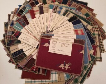 69 Dunroven House Sample Material Swatches Fabric Plaids Country Craft Cutters