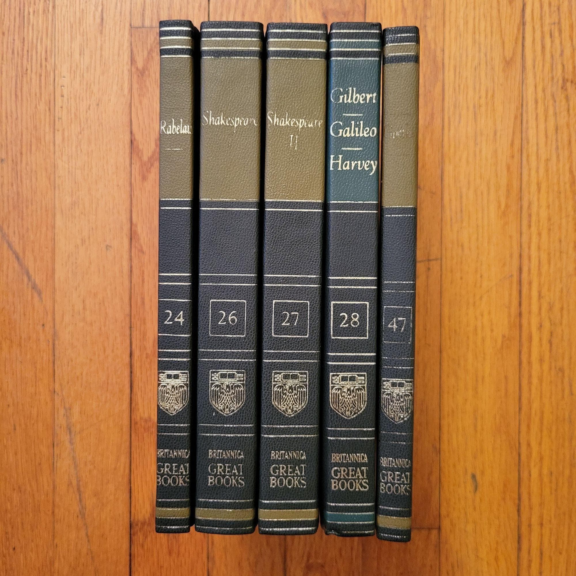 Encyclopedia Britannica Great Books Western World Set 5 Volumes