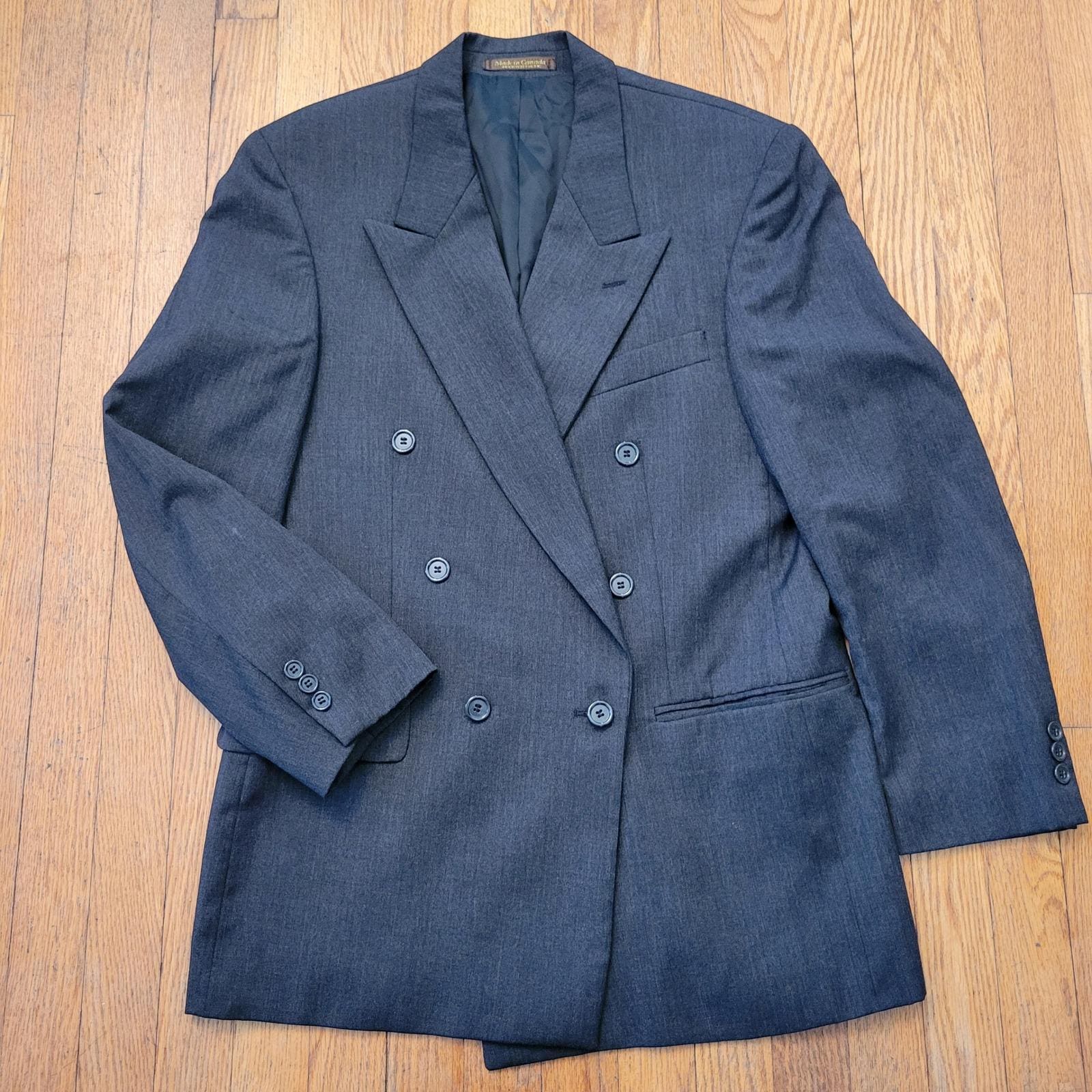 Vintage Double Breasted Suit 38r - Etsy