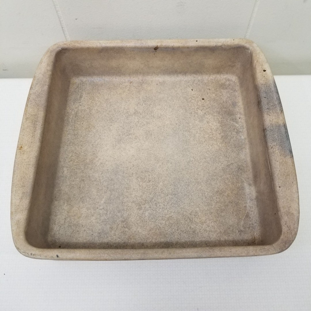 Pampered Chef Square Baking Pan Family Heritage Stoneware Etsy