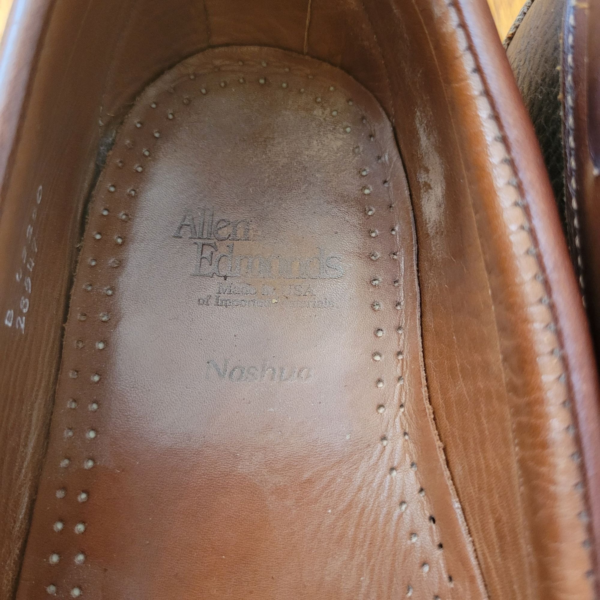 Allen Edmonds 13 NASHUA Wing‎ Tip Brown Black Leather Tassel Dress Shoes Slip On Amazon.com | Allen Edmonds Men main image 4