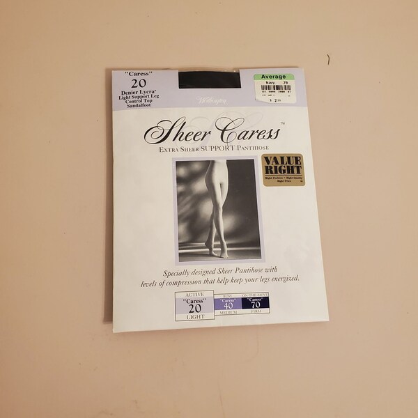 Collant Worthington Sheer Caress Control Top - 40 Deniers Couleur BONE - Taille Queen Tall (Q)
