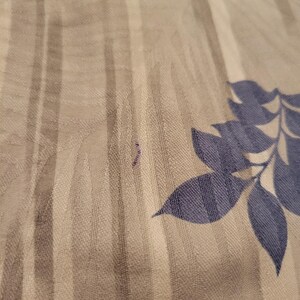 Tommy Bahama L Silk Button Gray Blue Stripe Floral Leaf Camp Shirt Summer Beach image 8