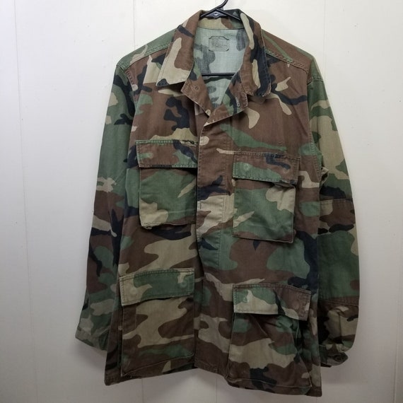 Military Camouflage S BDU Shirt Jacket Grunge Gorpcore Vintage | Etsy