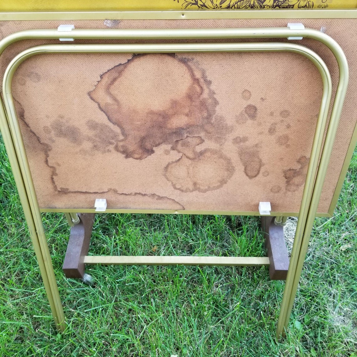 4 TV Trays Lightweight Portable Camping Flower Basket MCM Etsy