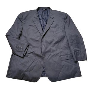Joseph Feiss Gold 56R Blazer Grey Wool 2-knapps sportkappa Jacka Preppy Dapper