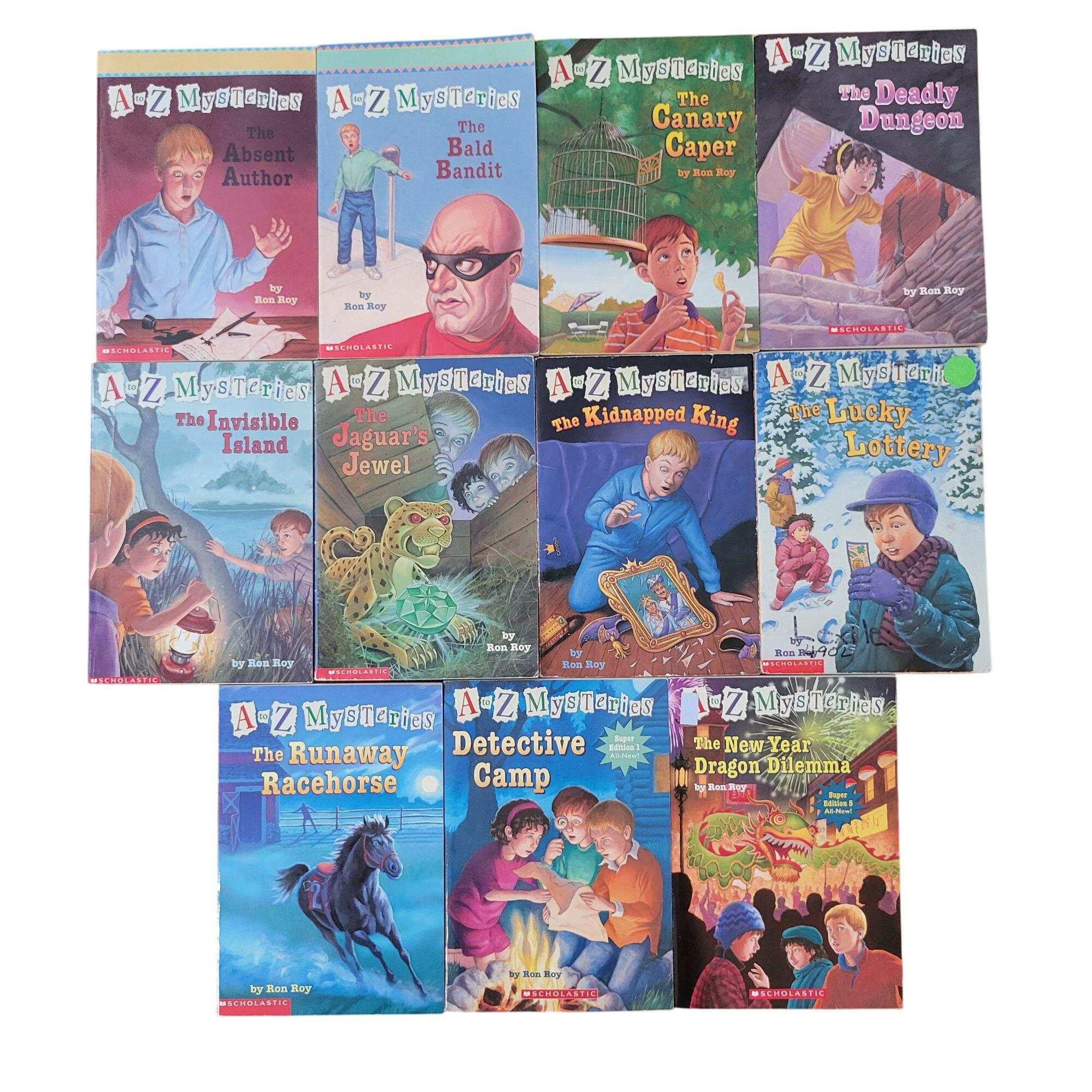 A to Z Mysteries Ron Roy 11 Book Set Lot Softcover Kids Summer