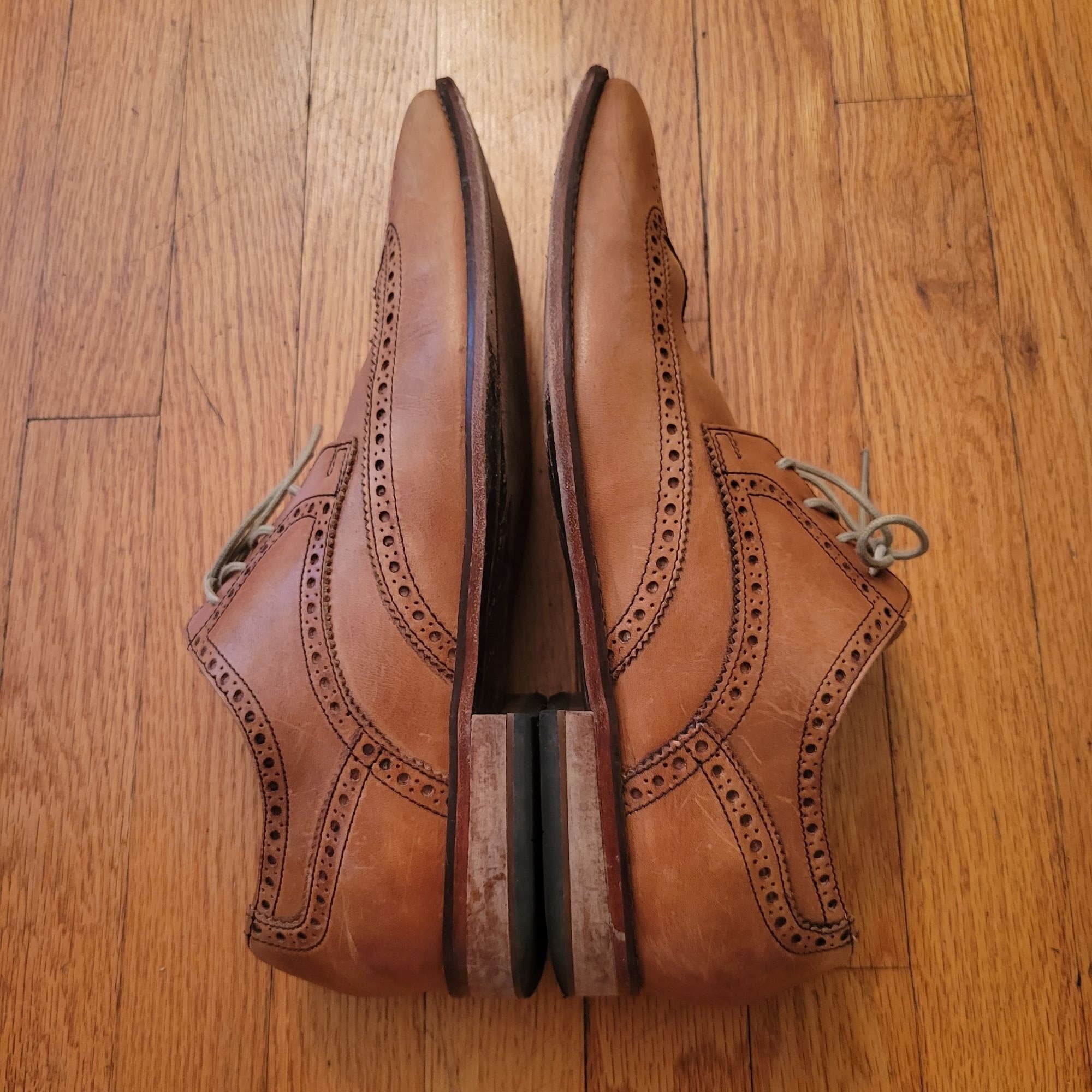 cole haan dress shoe Cole Haan Men's Original Grand 2.0 Oxfords British Tan / White / 9.5