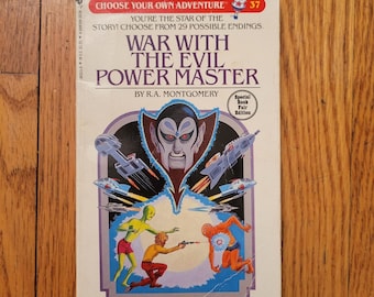37 Wählen Sie Ihr eigenes Abenteuer Krieg mit dem Bösen Macht Meisterbuch 1984 Sci Fi