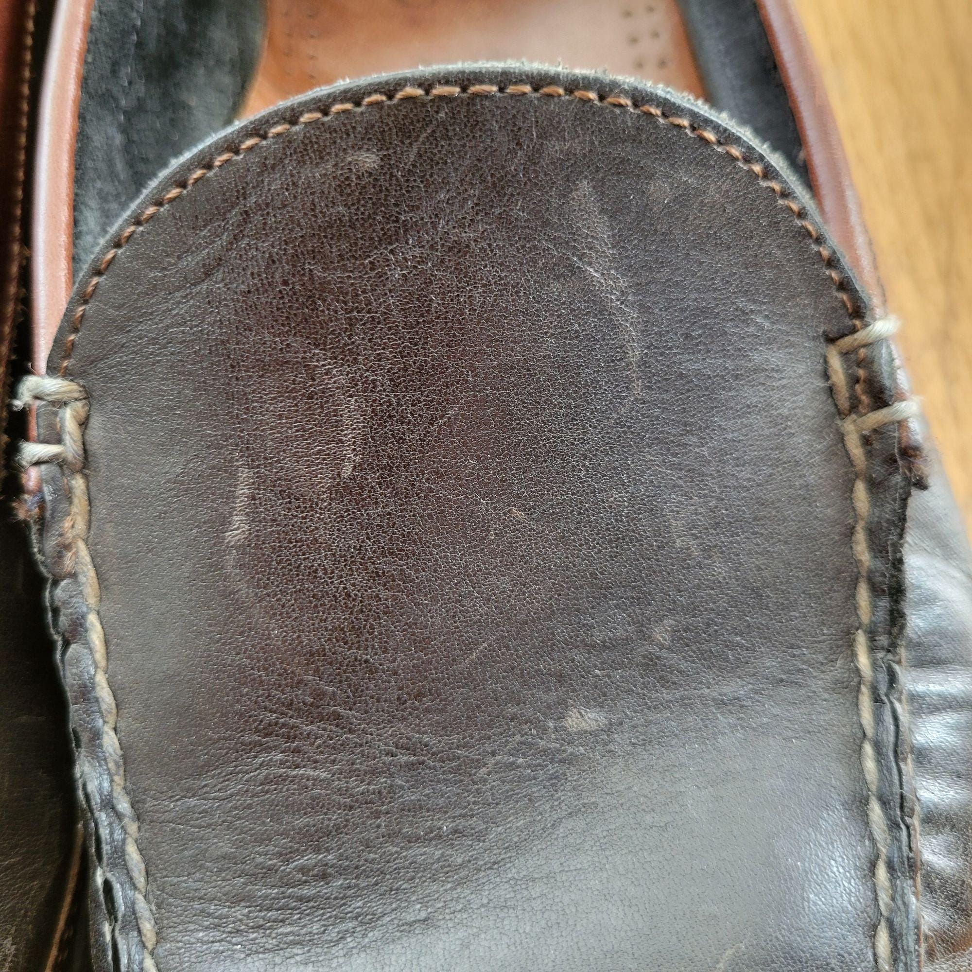 Allen Edmonds Boulder 11 3E Brown Black Leather Slip On Loafers Twee Preppy Acad Allen Edmonds Boulder 11 3E Brown Black Leather Slip on  main image 2