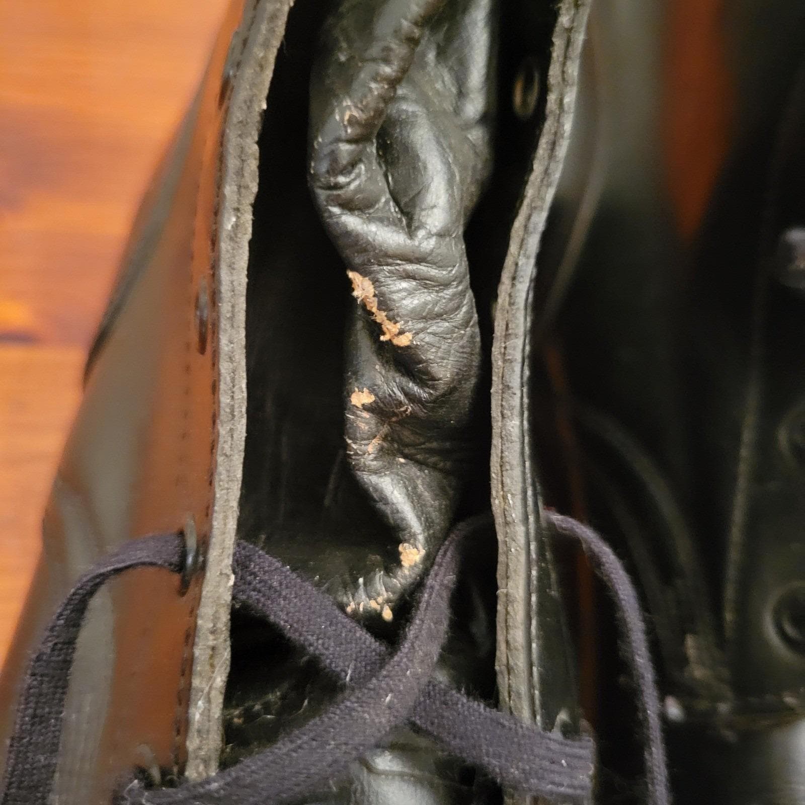 Vintage 1965 Military Black Leather‎ Combat Boots Goodyear Wingfoot 8B Tactical Vintage Wingfoot Goodyear 1985 Leather boots | Mercari main image 3