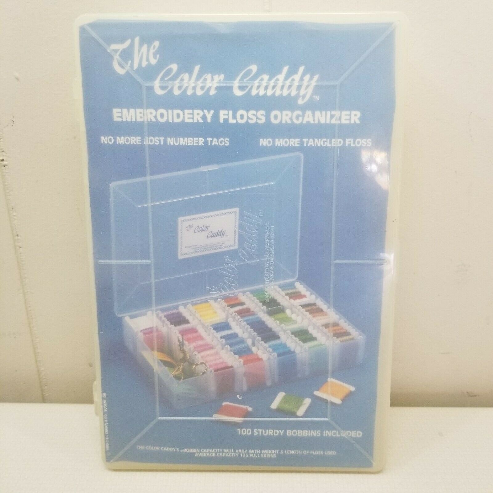Color Caddy Embroidery Floss Organizer 105 SKEINS Identified w/ Numbers  Storage