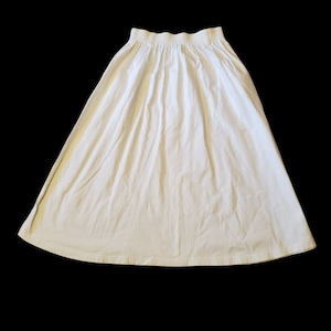 Sportables L White Modest Long Maxi Skirt A Line Church Home School