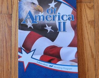 Abeka Of America II Book Home School Reader Literature Summer Reading Grade 6