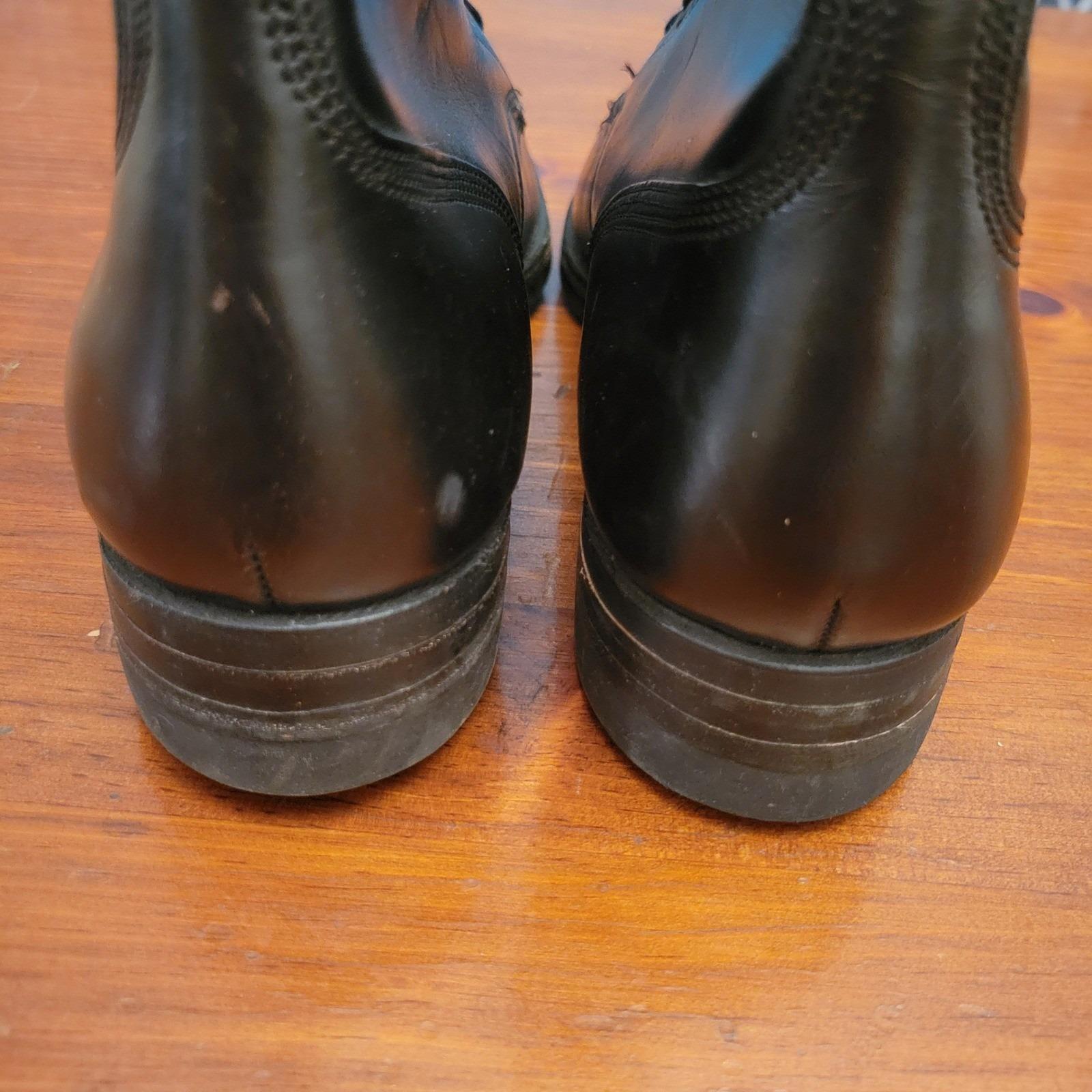 Vintage 1965 Military Black Leather Combat Boots Goodyear  display picture 2