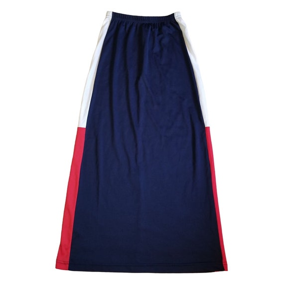 Jordache S Red White Blue Colorblock Maxi Skirt P… - image 1