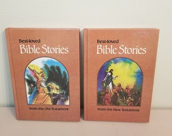 Best Loved Bible Stories 2 Band Set Altes Neues Testament Childcraft 1980 World Book