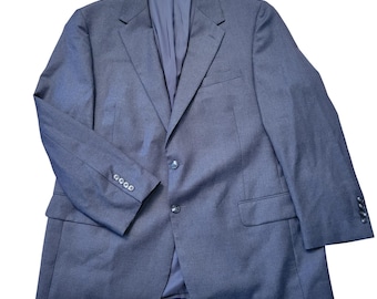 Jos A Bank 46R blazer grijze wol 2 knopen Regal Fit TRAVELLER Preppy Academia