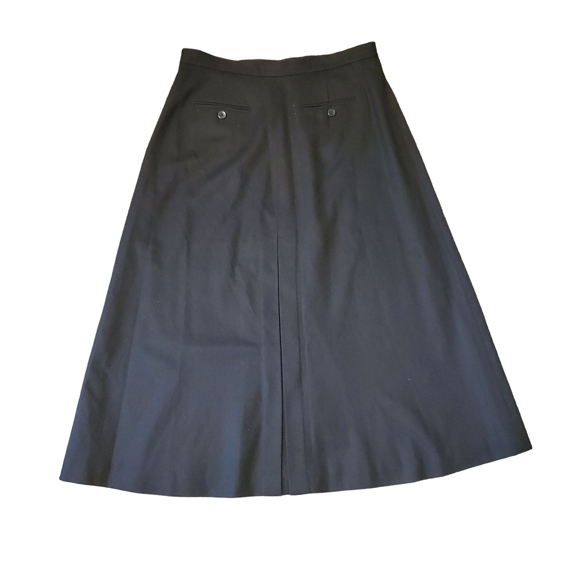Jupe Noire Talbots En Laine Stretch Doublée - Taille 10, Neuve Avec étiquettes, Coupe Classique