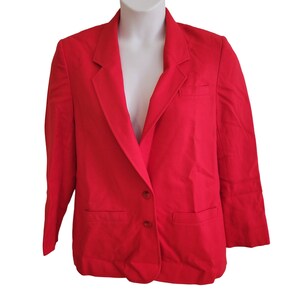 Pendleton 12 Red Virgin Wool Formal Blazer Jacket Twee Academia Preppy