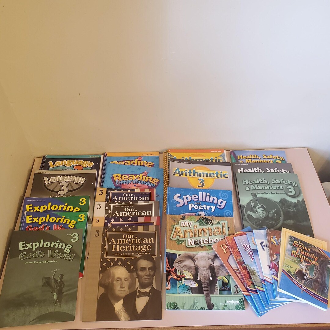 Abeka Grade 3 History Science Math Health Language Readers 26 Books ...