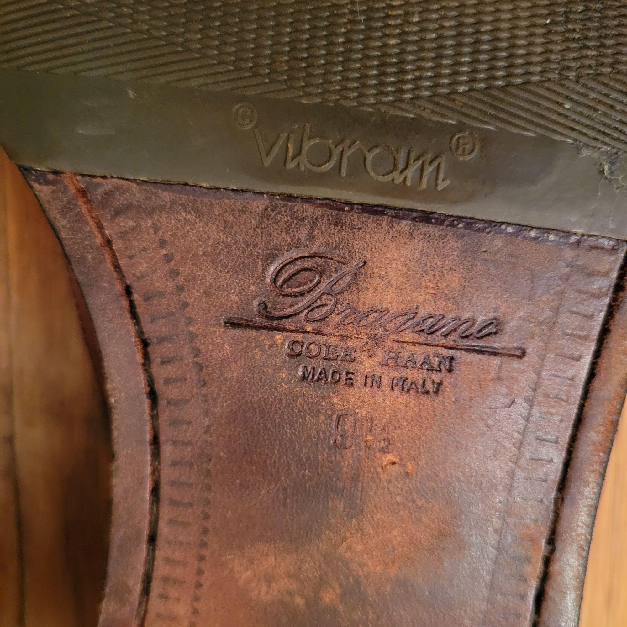 Cole Haan Bragano Brown Italian Leather Loafers Kiltie‎ Fringe Buckle 10D Vibram Cole Haan Bragano Brown Italian Leather Loafers Kiltie Fring main image 4