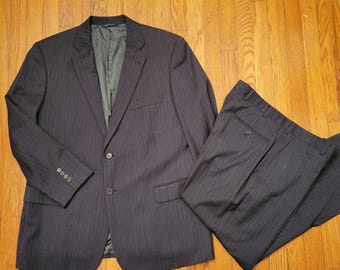 ブルックスブラザーズ　3ピーススーツ/1980年代 ヴィンテージ 80年代 1987年製 ブルックス ブラザーズ製 ダークブルー