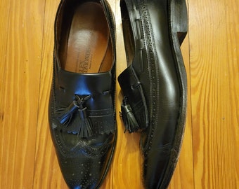 Allen Edmonds 9.5C Black Dress Shoes Tassel Kiltie ARLINGTON  display picture 2