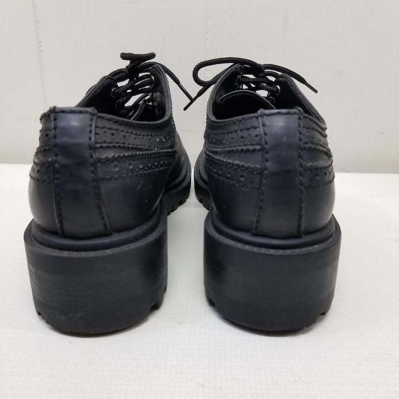 Lower East Side Chunky Oxfords 90s Y2K Black 10 Platform Shoes | Etsy