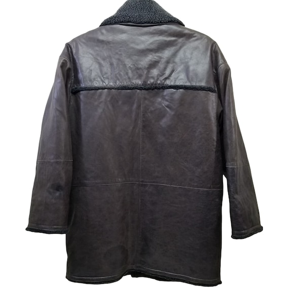 Joey Richi L Brown Italian Leather Lacket Coat Sh… - image 2