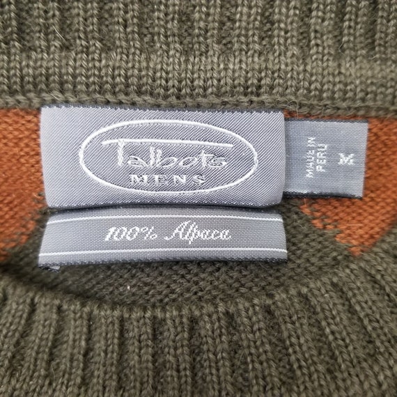 Talbots M Alpaca Sweater Pullover Geometric Cozy Knit 90s Talbots M Alpaca Sweater Pullover Geometric Cozy Knit 90s