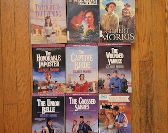 Lotto di 9 libri di Gilbert Morris: Narrativa storica, Romanzo cristiano, La casa di Winslow