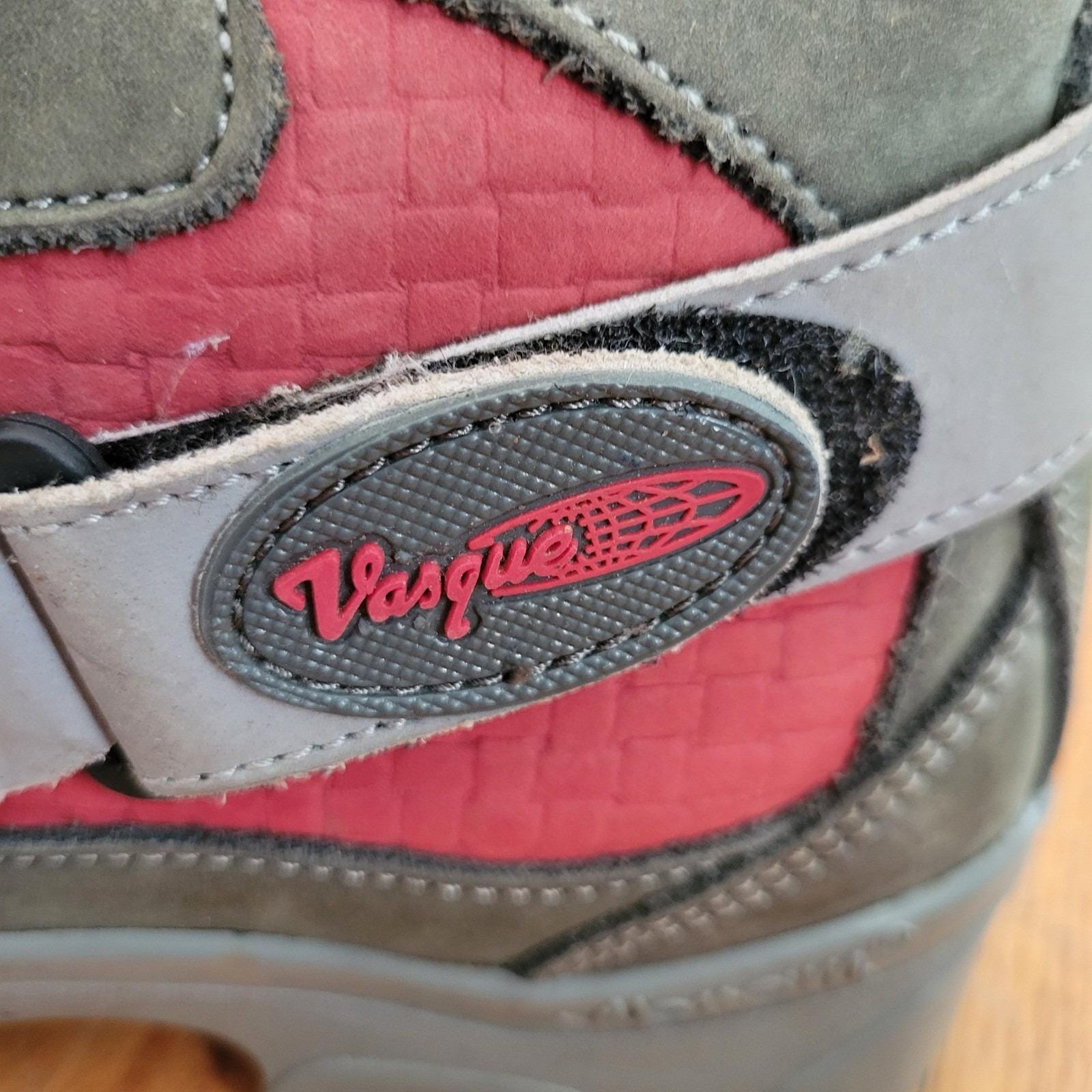 Vasque 7 Gore Tex Hiking Mountaineering Boot Red Gray Vibram  display picture 2