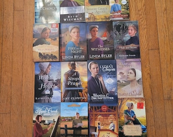 Wanda Brunstetter Linda Byler Fisher Lotto di 16 libri di narrativa Amish Regalo cristiano