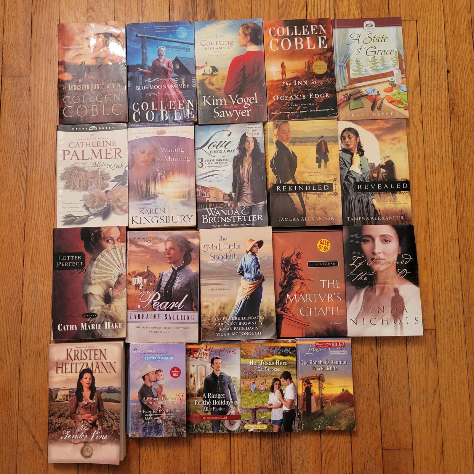 24 Romance Christian Fiction Books Colleen Coble Karen Kingsbury Brunstetter
