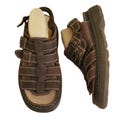 Bass 11 Brown Leather Fisherman Sandals Summer Chunky 90s Y2K Beach Grunge