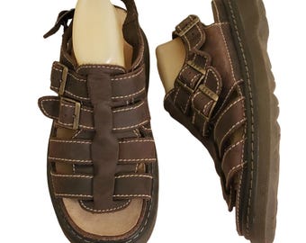 Vintage Faded Glory Y2K Chunky Fisherman Sandals Mens 9.5 Wide 90s Preppy Vintage faded glory chunky - Gem main image 4