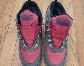 Vasque 7 Gore Tex Hiking‎ Mountaineering Boot Red Gray Vibram Outdoor Gore Tex Vasque 7 Gore Tex Hiking Mountaineering Boot Red Gray Vibram  main image 3