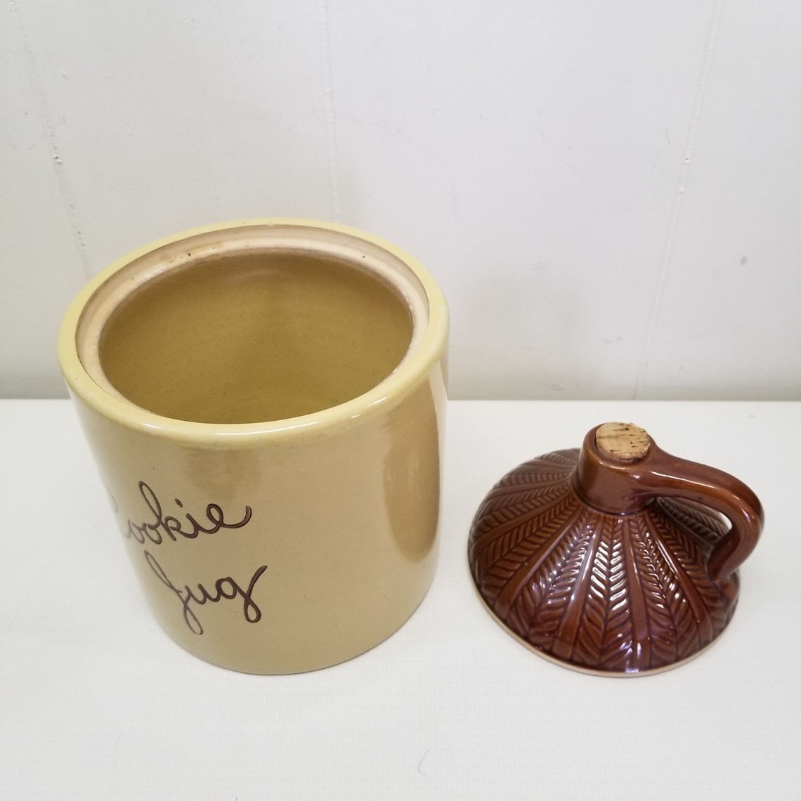 Monmouth Cookie Jug Cookie Jar Vintage Home Decor Kitchen Etsy