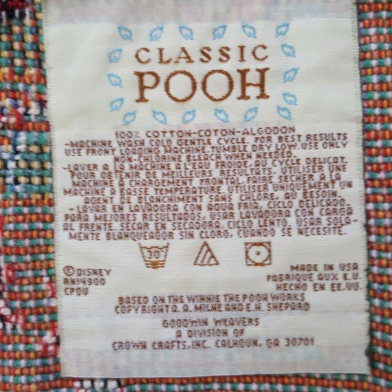 classic pooh blanket