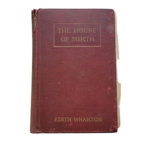 The House Of Mirth By Edith Wharton Hardcover Book Staging Decor Vintage 1st Ed 1905