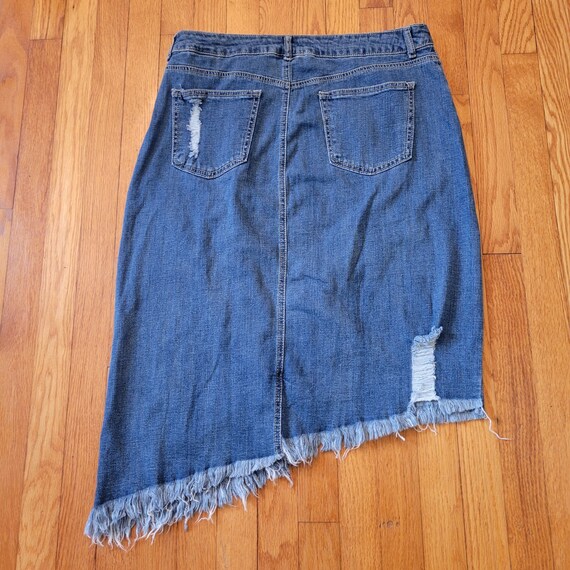 Est 1946 Denim 16 Long Midi Blue Jean Skirt Modes… - image 2