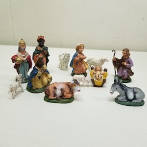 12 Pc Fontanini Italy Nativity Figurines Christmas Holiday Decor Euromarchi