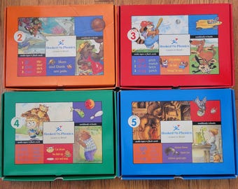Hooked On Phonics Learn To Read Set Levels 2-5 Books Cassettes Guides Educational Tool