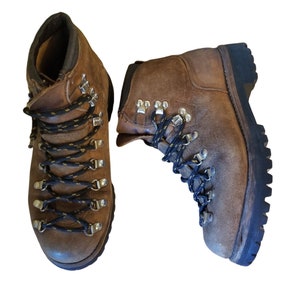 Dexter 7.5M Vintage Brown Leather Work Hiking Gorpcore Mountaineering Boots