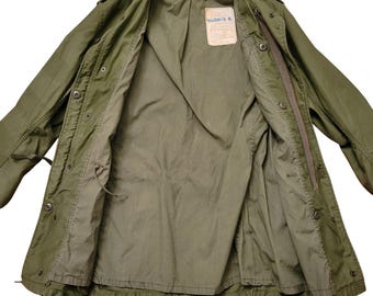 US Army M65 Cold Weather Field Coat Green S Long Vietnam 60s