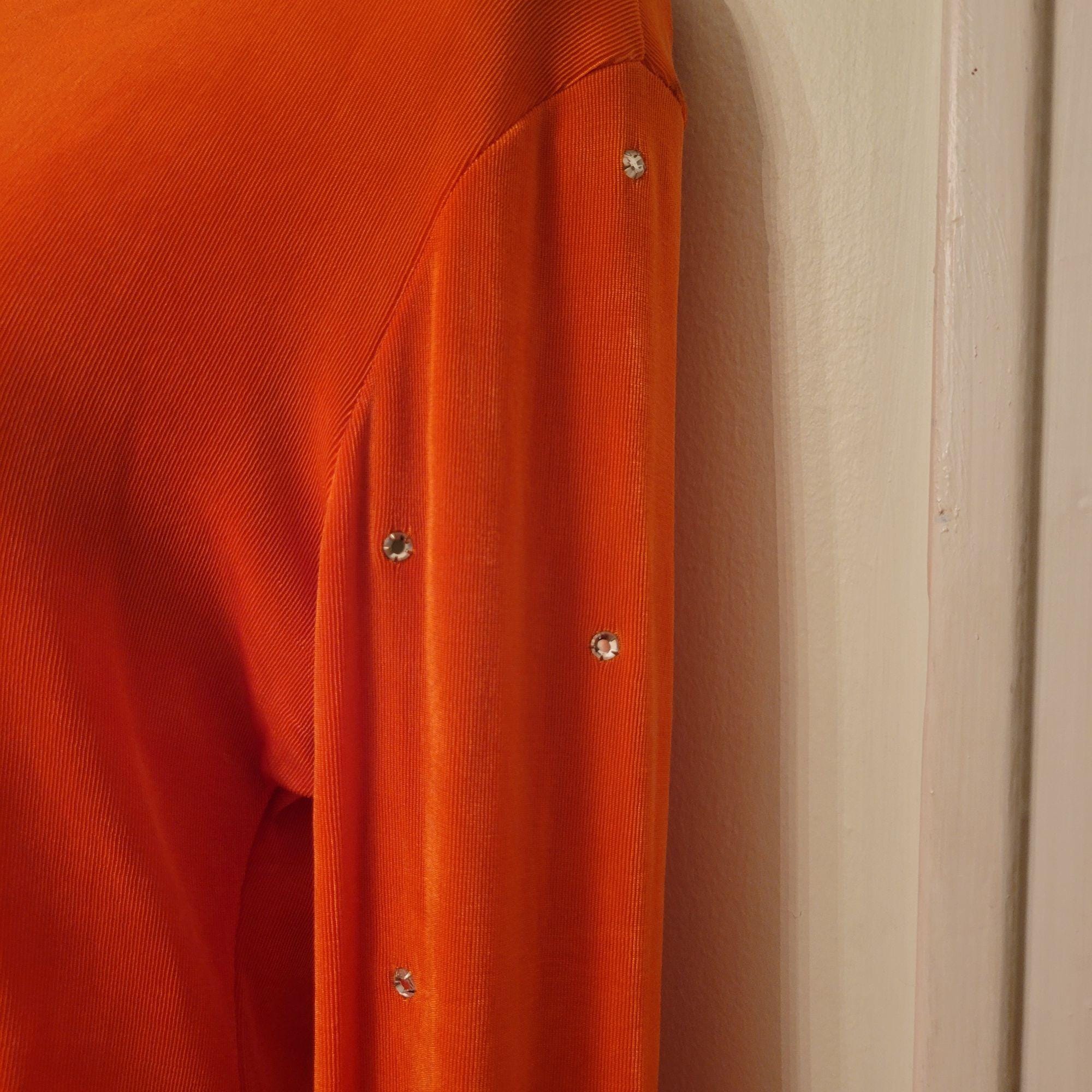 Body Moulant ISABEL Orange Cristal – Taille M, Pour Sous Un Gilet Western Show, Occasion