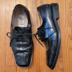 Men Vintage Square Toe Shoe - Etsy
